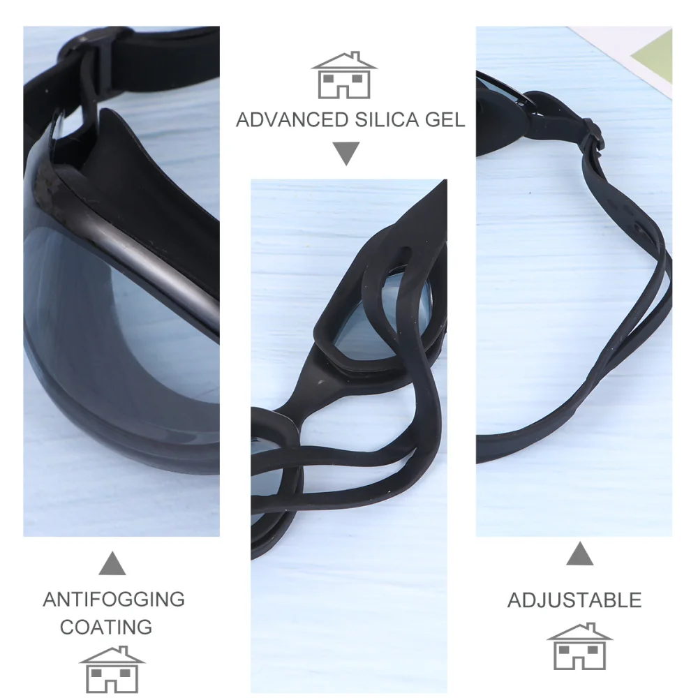 

Portable Swimming Goggles Anti Fog Waterproof Spectacles Swimming Equipment for Kids Children (Blue)