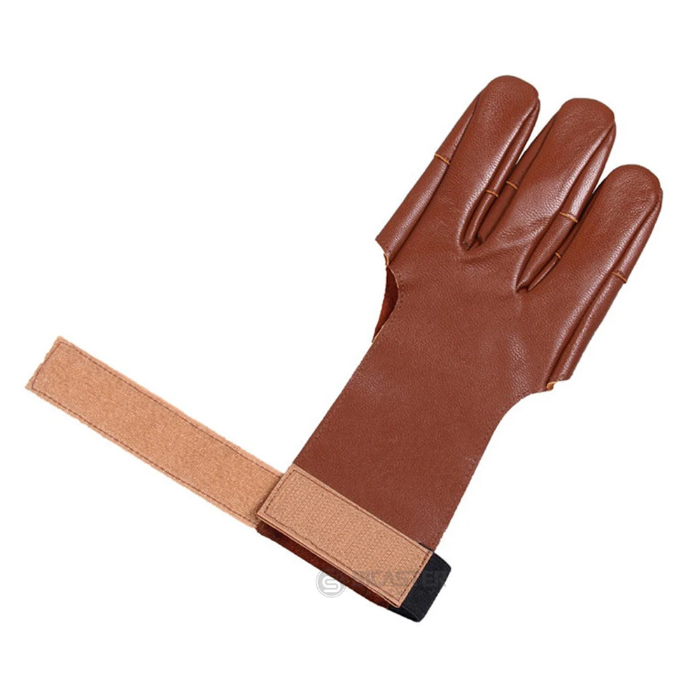 3 пальца защитные кожаные перчатки для стрельбы из лука охотничьи традиционные
