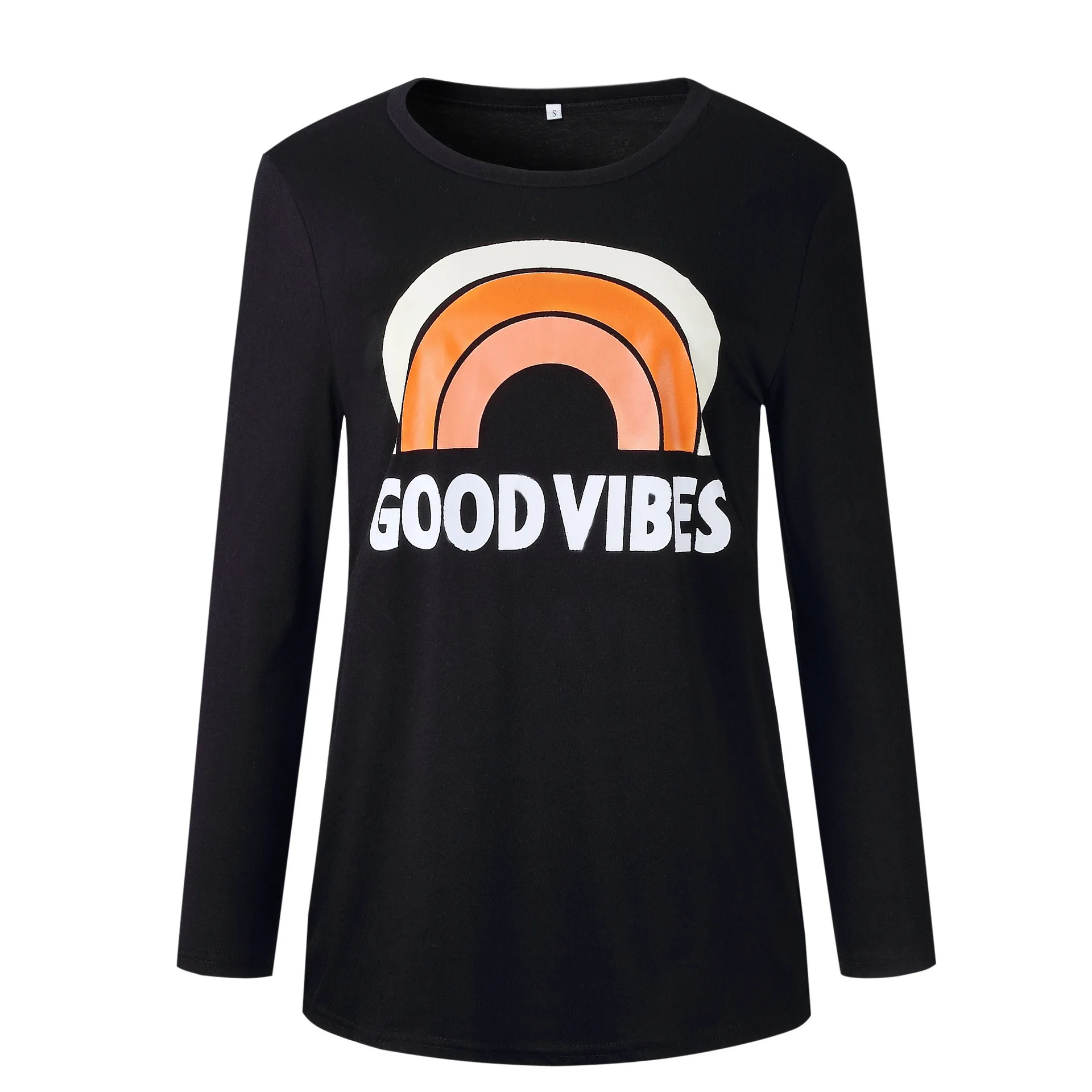 

Women's Fashion Print Sunrise Round Neck Long Sleeve Women's Casual T-Shirt