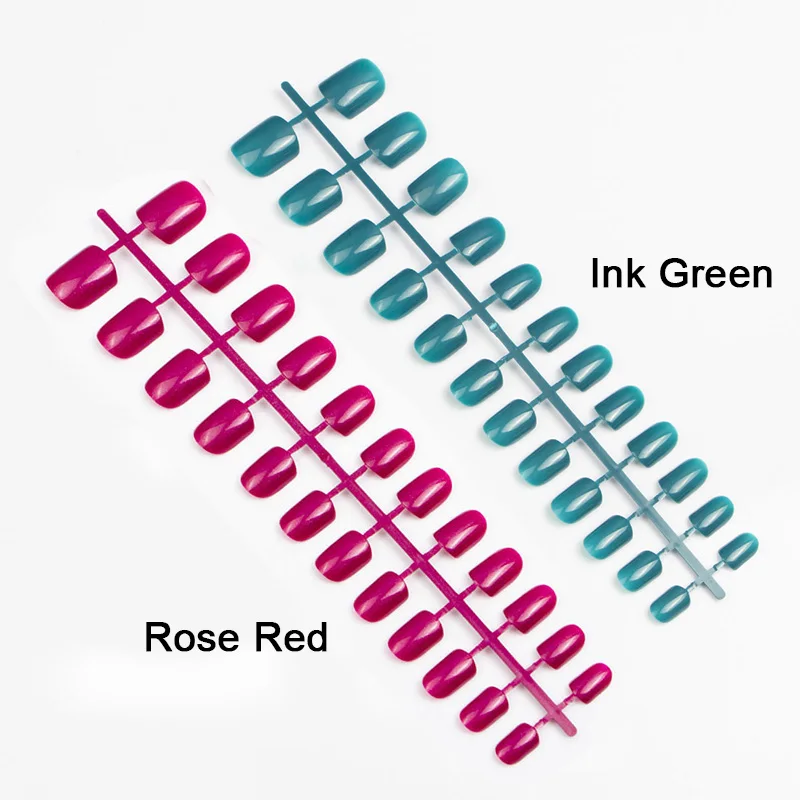 Короткие накладные ногти 10 цветов 240 шт./упак.|Накладные ногти| |