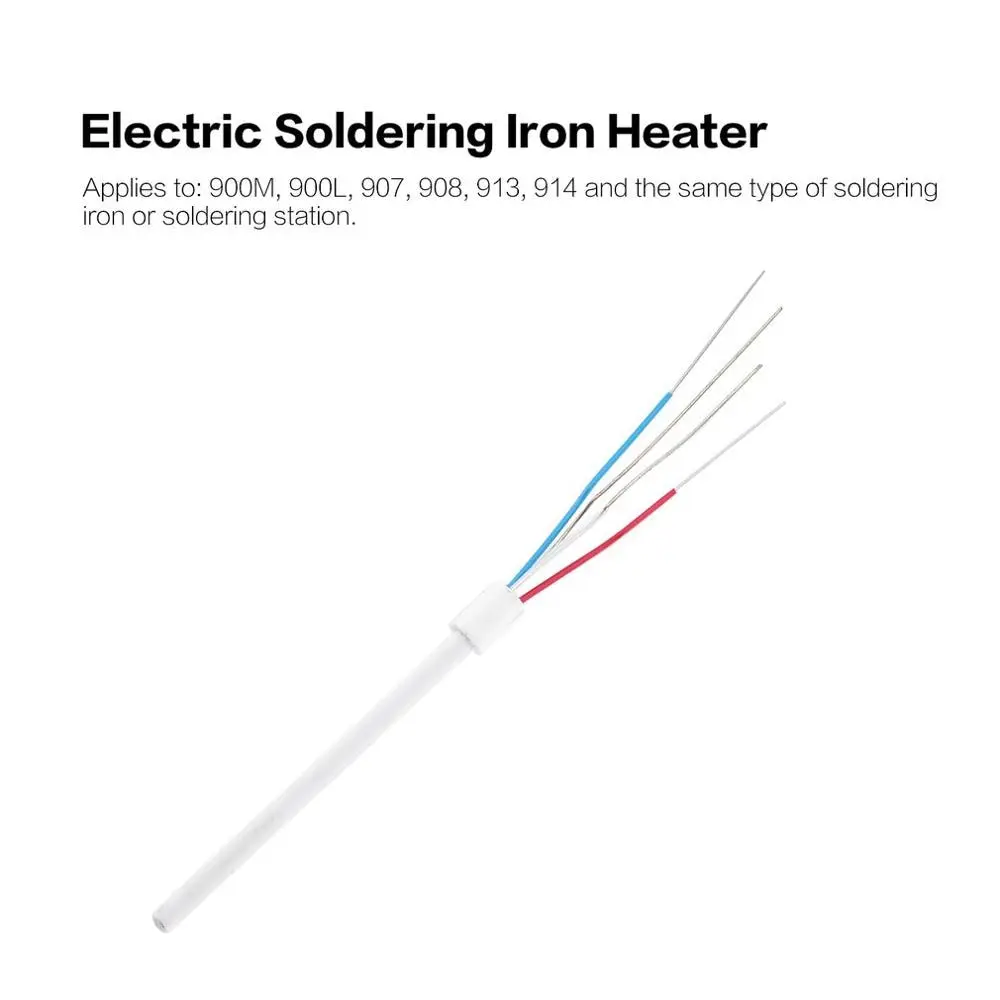 

Iron Heater Soldering Station Electric Soldering Iron Heating Element Ceramic Core For 936A 8586 852D+ 898D 937 909D