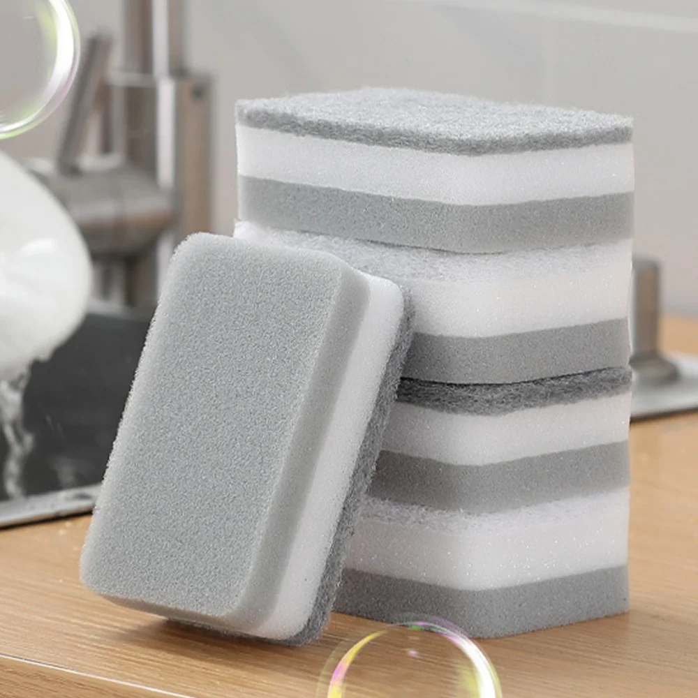 

15Pcs Sponge Scouring Pads Cleaning Pad Reusable Kitchen Dish Washing Sponge