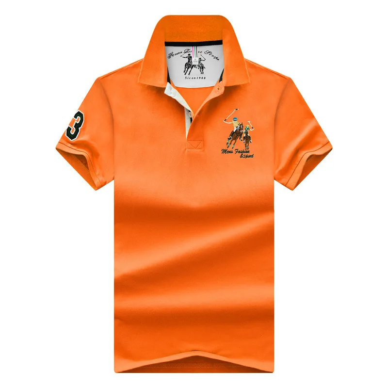 

High quality New mens polo shirt men short sleeve polo shirt mens fashion casual cotton embroidery polo shirt mens slim top 1831
