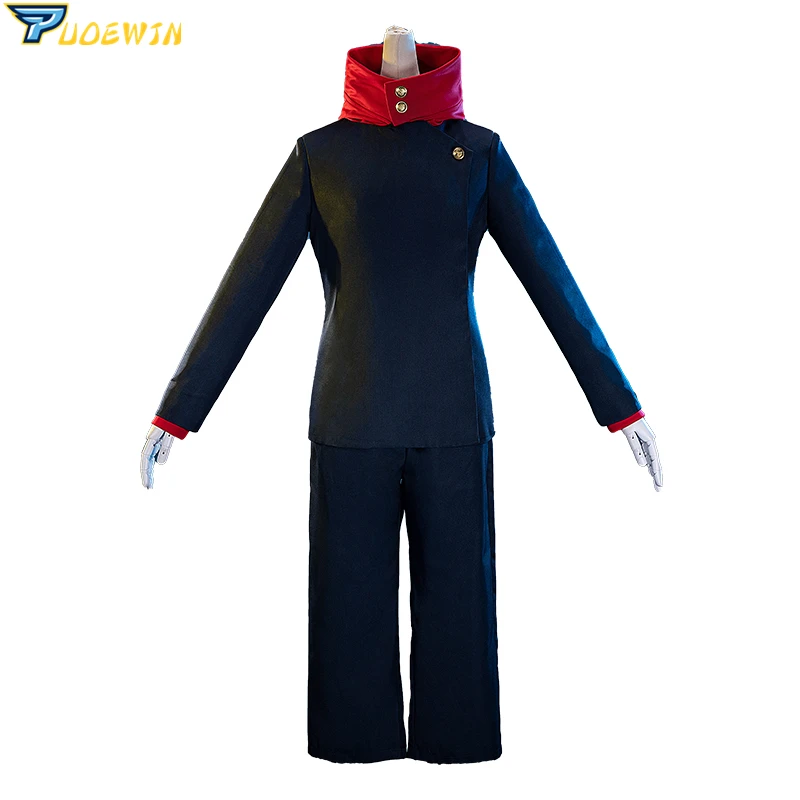 

Аниме Jujutsu Kaisen Yuji Itadori Nobara Kugisaki Fushiguro Megumi карнавальный костюм черная школьная форма костюм