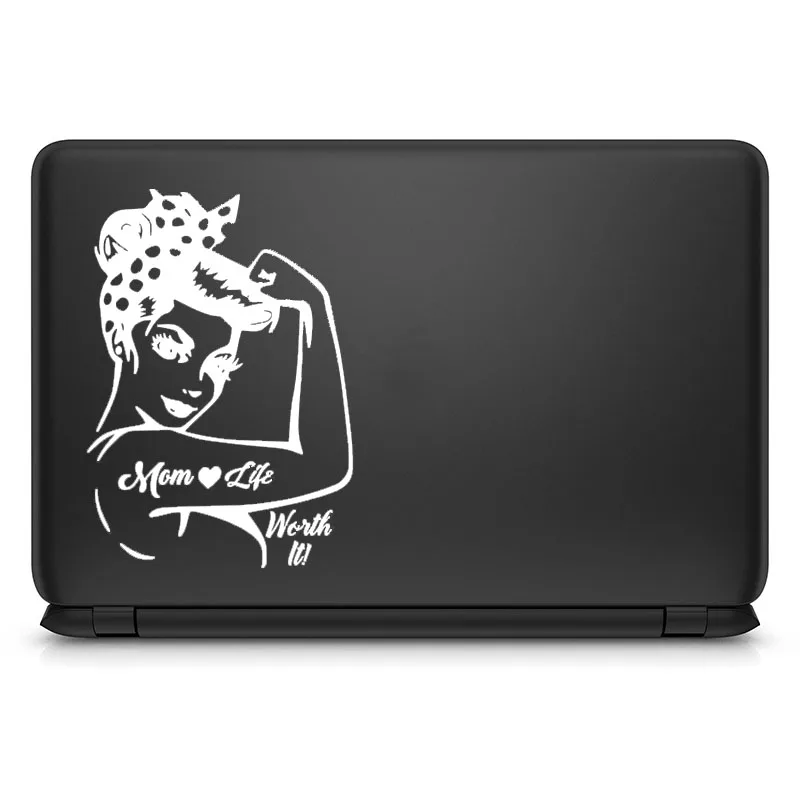 Наклейка для ноутбука Rosie Pinup Mom Life Worth It наклейка Macbook Pro 16 дюймов Air 11 13 Retina 12 14 15 Mac