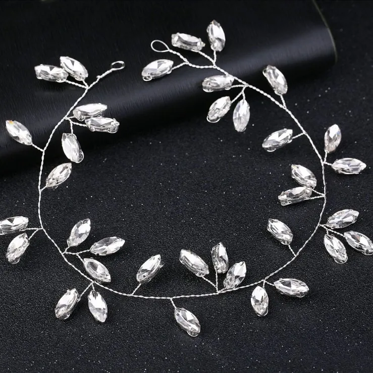 Женский ободок с золотыми кристаллами украшение для волос со стразами свадебные