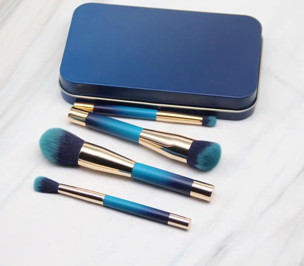 

Новый 4 Магнитный макияж кисти (без слов) Портативный набор кистей для макияжа Рассыпчатая пудра ремонт кисточка для нанесения теней для век