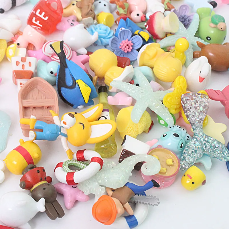 

100 Pieces of Rabbits, Ducks, Florets, Starfish Random Furnishings