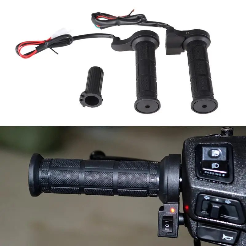 Руль мотоцикла 22 мм Электрический ручной нагрев Литые ручки ATV грелки мотоцикл