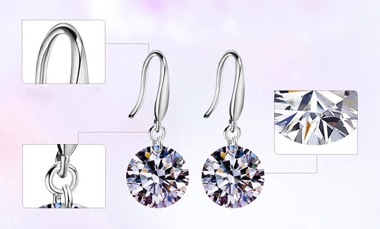 Шикарные Женские трендовые позолоченные серьги-подвески хрустальные висячие