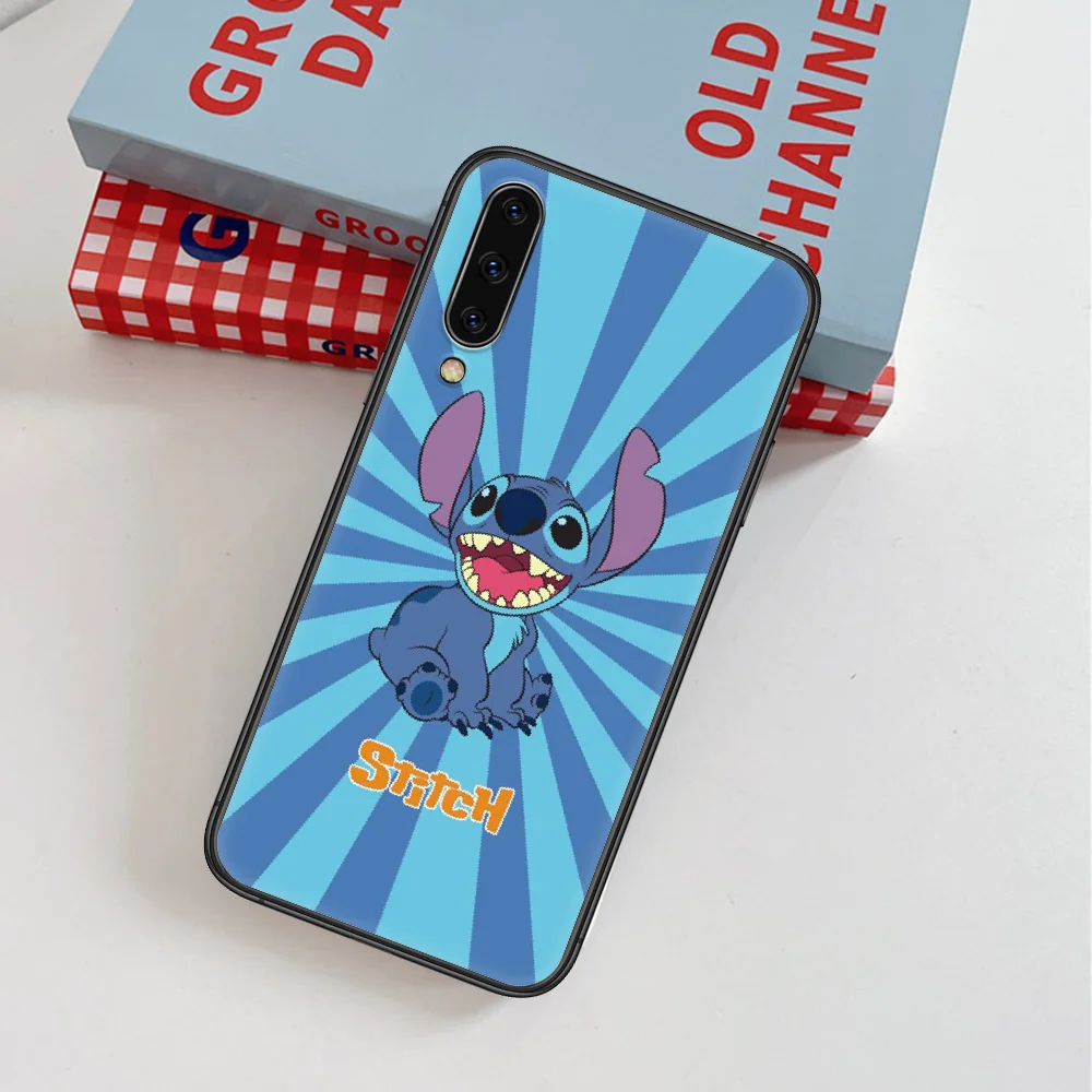 

Cute Stitchs Cartoon Couple Lovers Phone Case For Samsung Galaxy A 3 5 7 8 10 20 20E 21S 30 30S 40 50 51 70 71 black Back