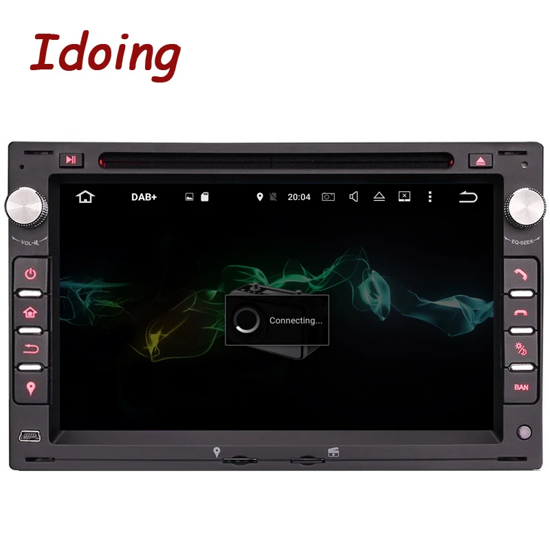 Idoing Android9.0 4G + 32G 8Core 2Din руль для Polo Passat b6 автомобильный мультимедийный плеер