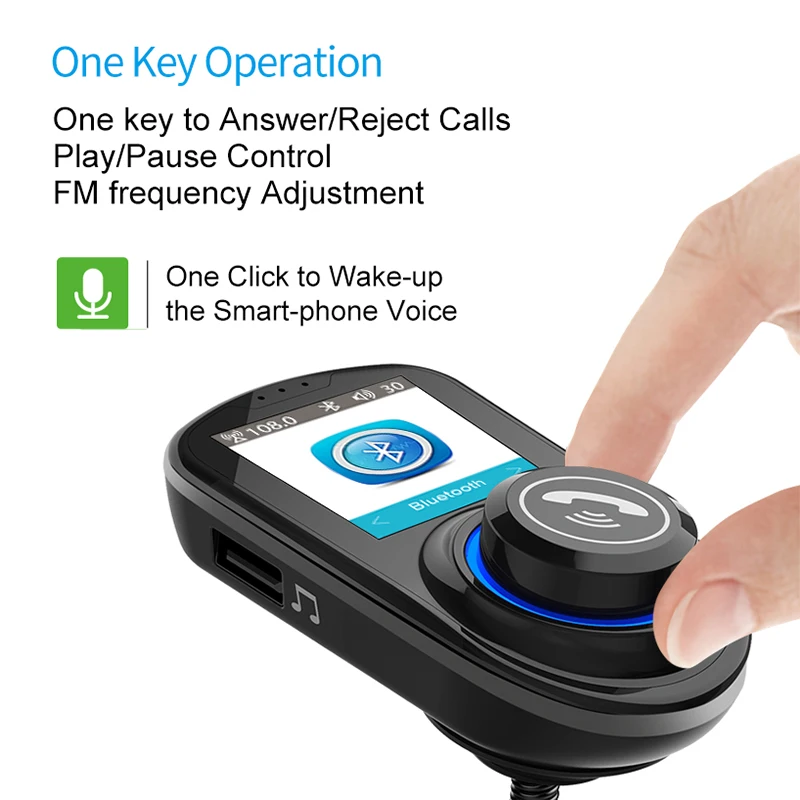 SRUIK радио передатчик fm-передатчик Bluetooth 5 0 2019 большой цветной дисплей QC3.0