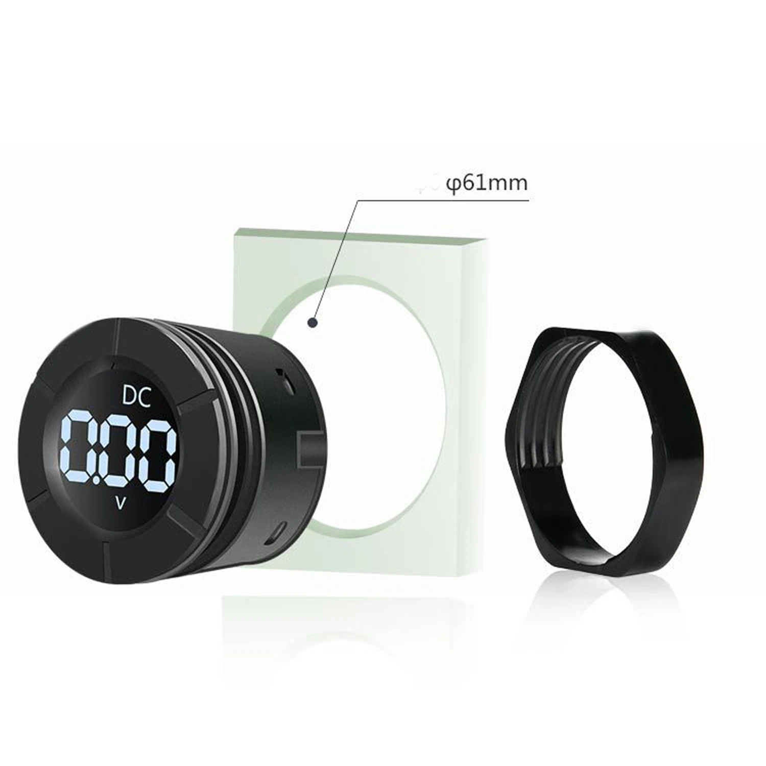 Цифровой ЖК дисплей Вольтметр постоянного тока фотометр автомобильный