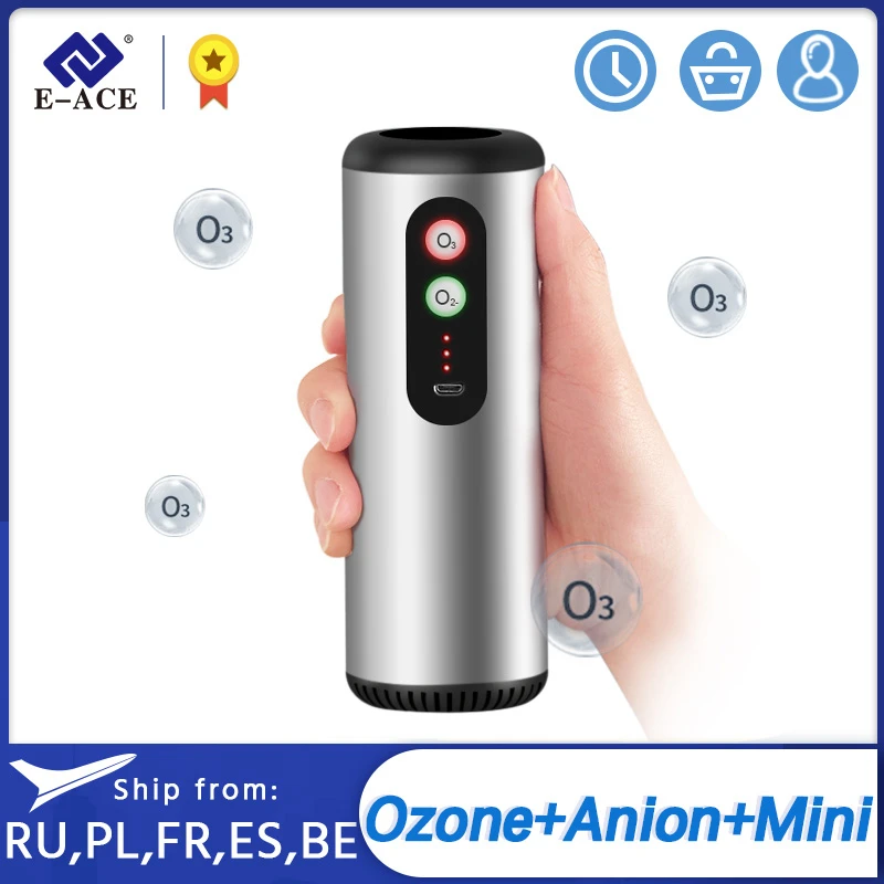 E ACE M03 автомобильный очиститель воздуха Анионный генератор озона для автомобиля