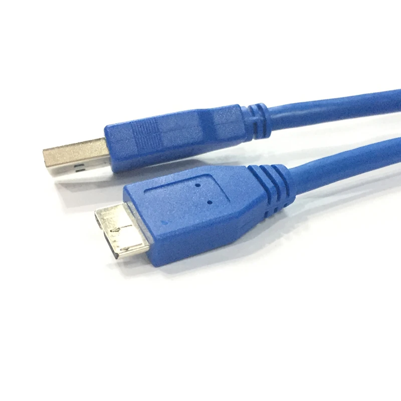 USB3.0 harddisk cable HDD AM/ microUSB AM/mic 1.5M 0.5M pure copper blue |