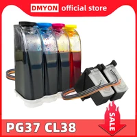 dmyon ciss pg37 cl38 compatible for canon ink cartridge ip1800 ip1900 ip2500 ip2600 mp140 mp190 mp210 mp220 mp470 mx300 mx310