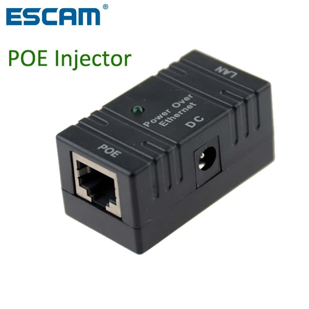 

RJ45 POE Injector Power over Ethernet Switch Power Adapter POE001 For POE IP Camera