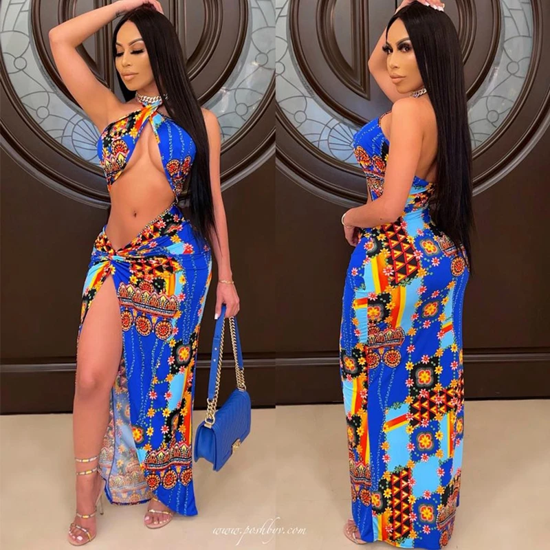 

Женское пляжное платье ZKYZWX, летнее платье с высоким разрезом, с открытой спиной, для отпуска, клуба, вечевечерние