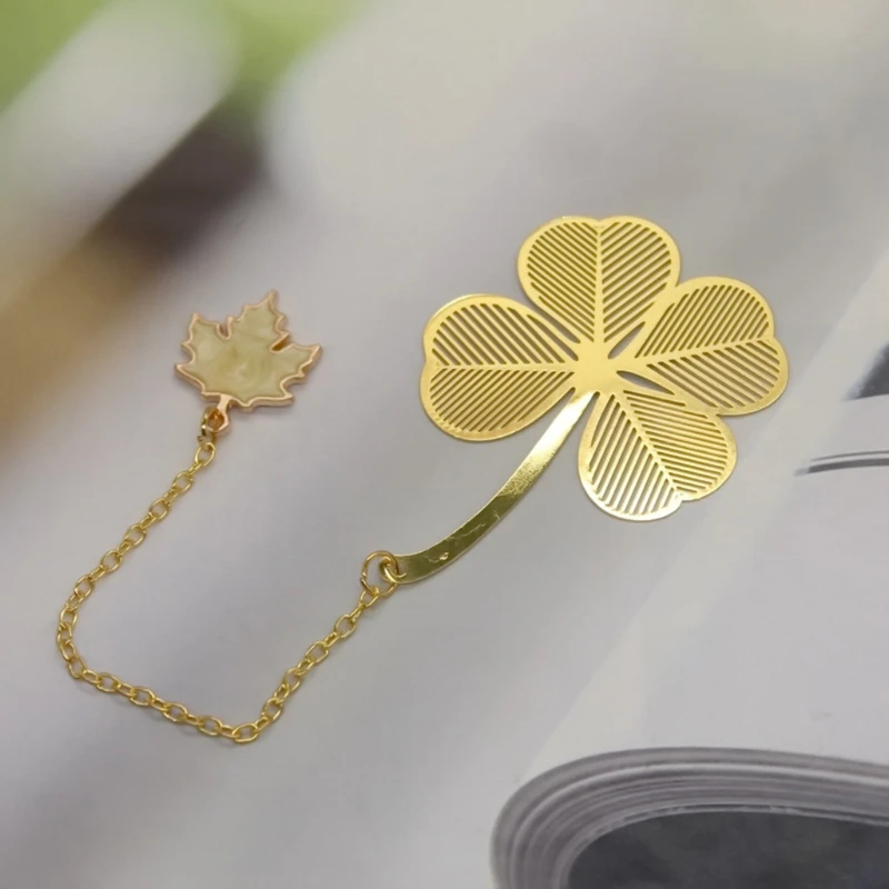 

Dragonfly Leaf Brass Metal Bookmark Literature Art Students Supplies for Books