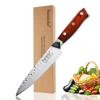 sunnecko 5 utility knife german 1 4116 steel hammer blade razor sharp fruit cut chefs kitchen knives rosewood handle best gift