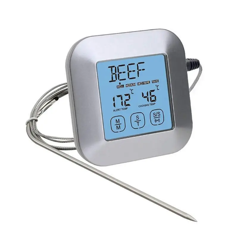 

Cooking Thermometer with 3 WATERPROOF Stainless Steel Temperature Probes
