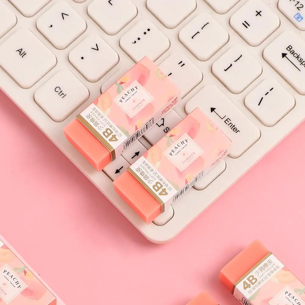 1 шт. персиковые вечерние ластики милые мягкие эластичные ластик для студентов