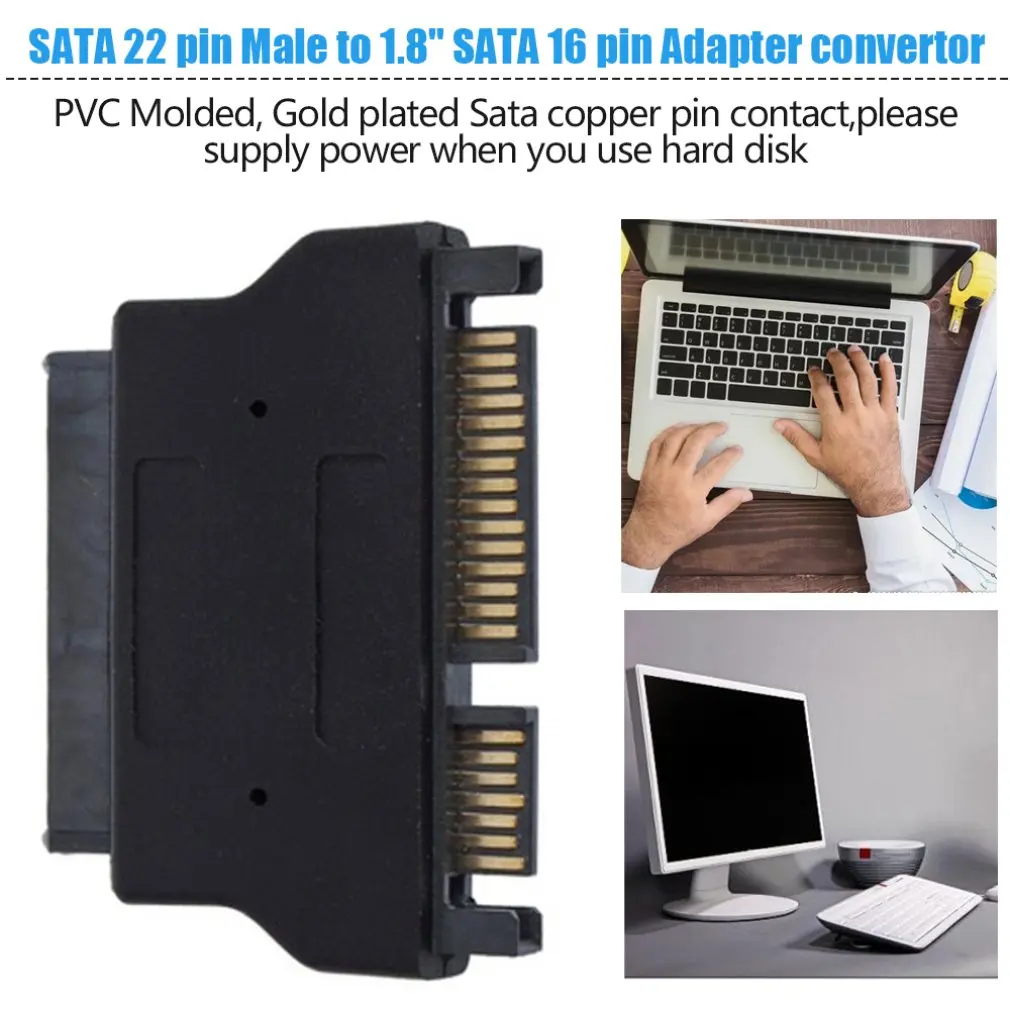 1 шт. микро SATA 16 pin адаптер Конвертор Новый 22 папа до 8 &quotГорячий по всему