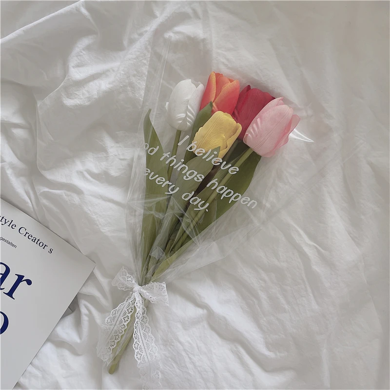 Романтический цветок тюльпана свадебный букет для гостиной вечерние отеля