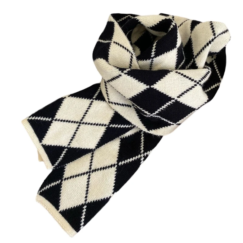 

Шарф Зимний женский с алмазной сеткой, 101A