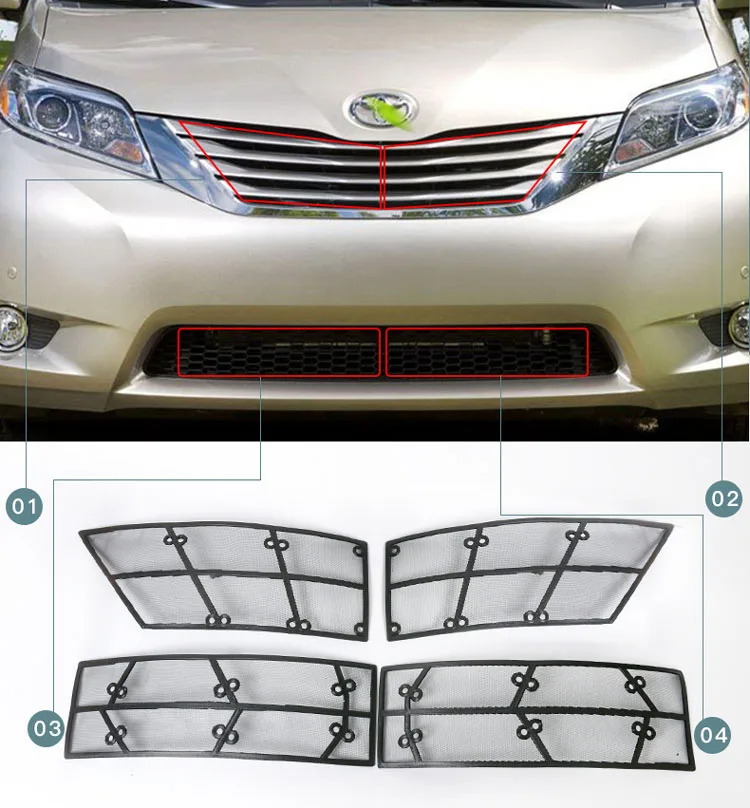 

Car Front Grill Insect Net Insect Screening Mesh for Sienna