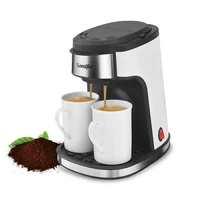 american drip coffee machine kitchen appliances dripping coffee maker automatic brew tea powder milk ceramic double cup sonifer