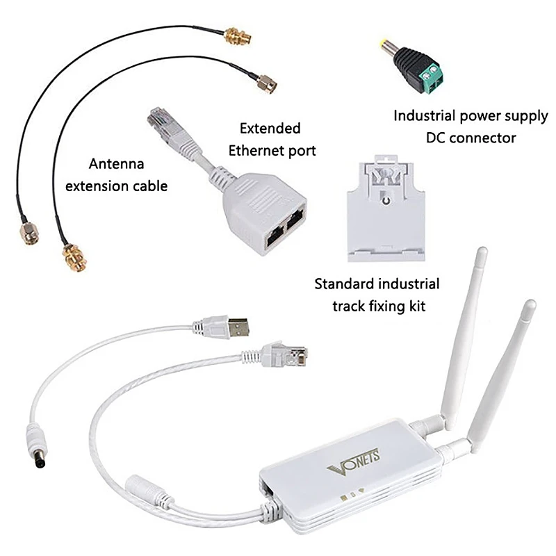 Vonets 5G/2,4G WiFi ретранслятор Беспроводной сетевой адаптер Ethernet-радио для домашнего видеонаблюдения ПК интернет