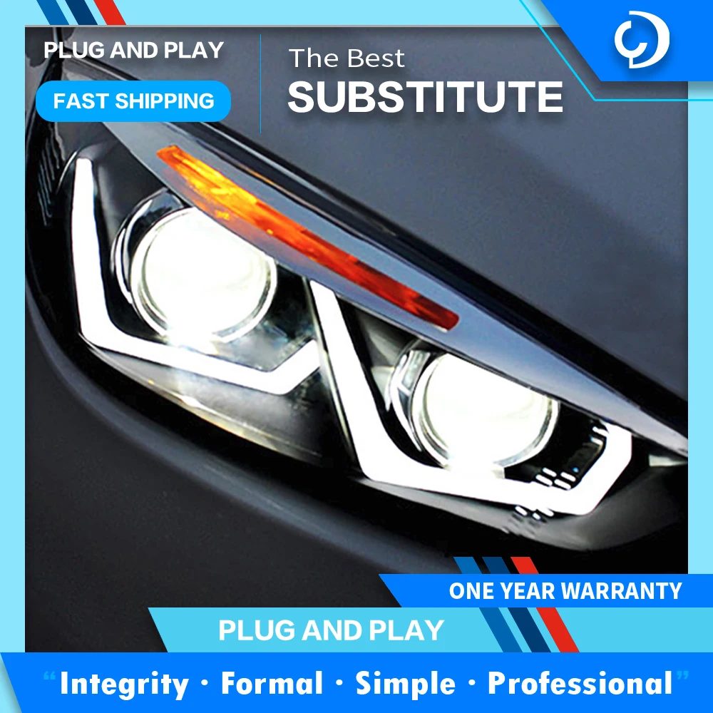 

Car Styling Headlights for Ford Focus 4 LED Headlight 2015-2017 Head Lamp DRL Signal H7 D2H Hid Option Angel Eye Projector Lens