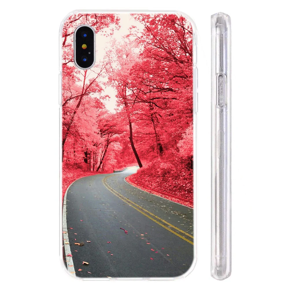 Силиконовый пластиковый чехол для телефона iPhone 6 6s 7 8 Plus x xr max 11pro цветной с принтом