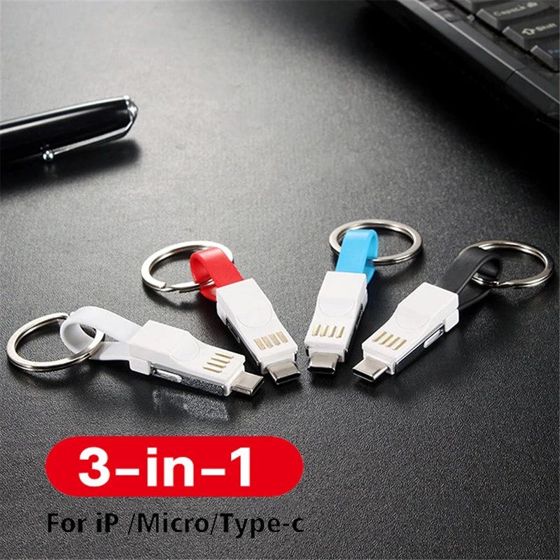 3 в 1 микро-USB-кабель типа C портативный многофункциональный - Цена: 218.93