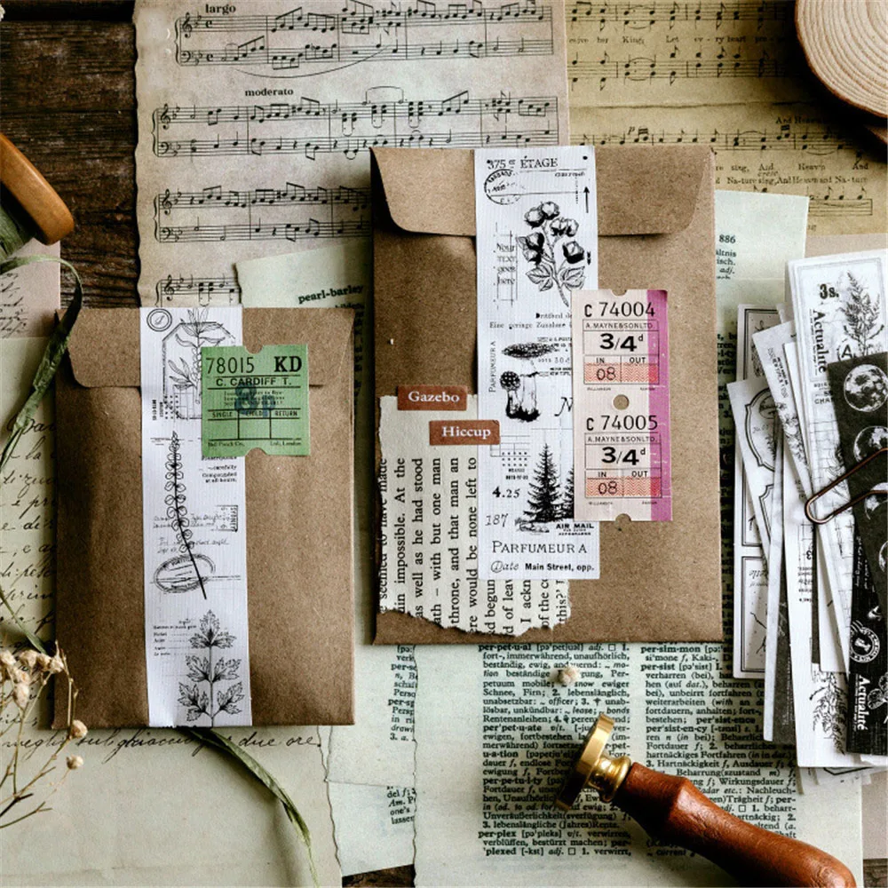 

30pcs/set Retro Scenery Stickers Scrapbooking Notebook Decorative Stickers Journal Stationery Stickers School Office Supplies