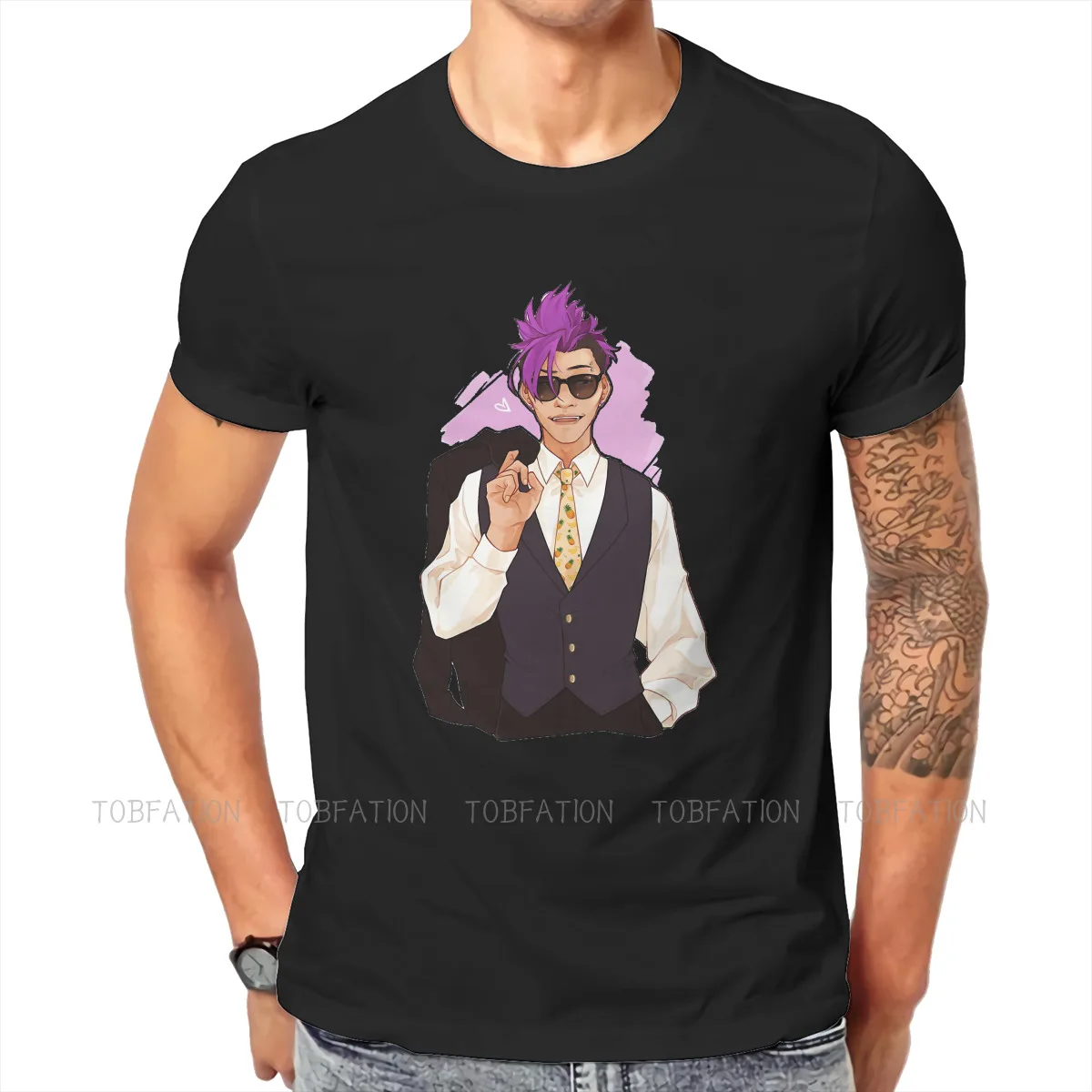 

Banana Fish TShirt for Men Lookin Classy Humor Summer Sweatshirts T Shirt Novelty Trendy Loose