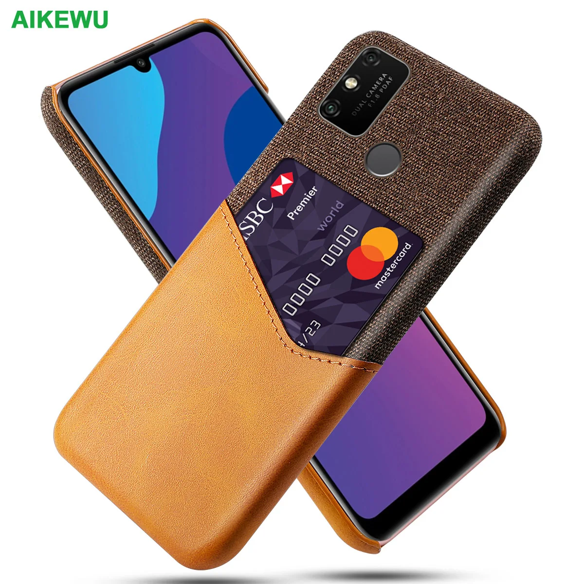 

Mate40 Shockproof Case for Huawei Honor 8C 8S 9A 9S 8X 9X 10X X10 Max Lite Pro Fitted Cover Business Fabric + Luxury Leather