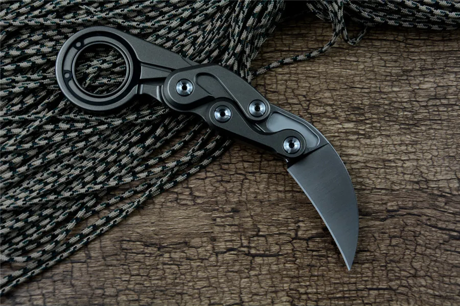 Нож M390 CS Go керамбит складной коготь EDC ножи TC4 титановая ручка с футляром Kydex для