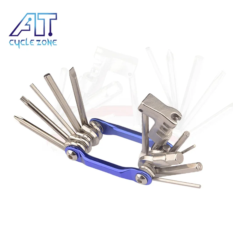 

CYCLE ZONE 11 In 1 Screwdriver Bicycle Spoke Wrench Multi Tool Bike Chain Saw Cycling Repair Tools Kit Bike MTB Accessories