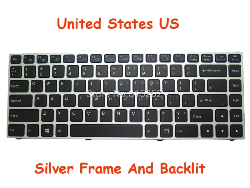 США KR SD Великобритания FR GR клавиатура с подсветкой для CLEVO P640HJ P640HK1 P640RE P640RF P641HJ P641HK1
