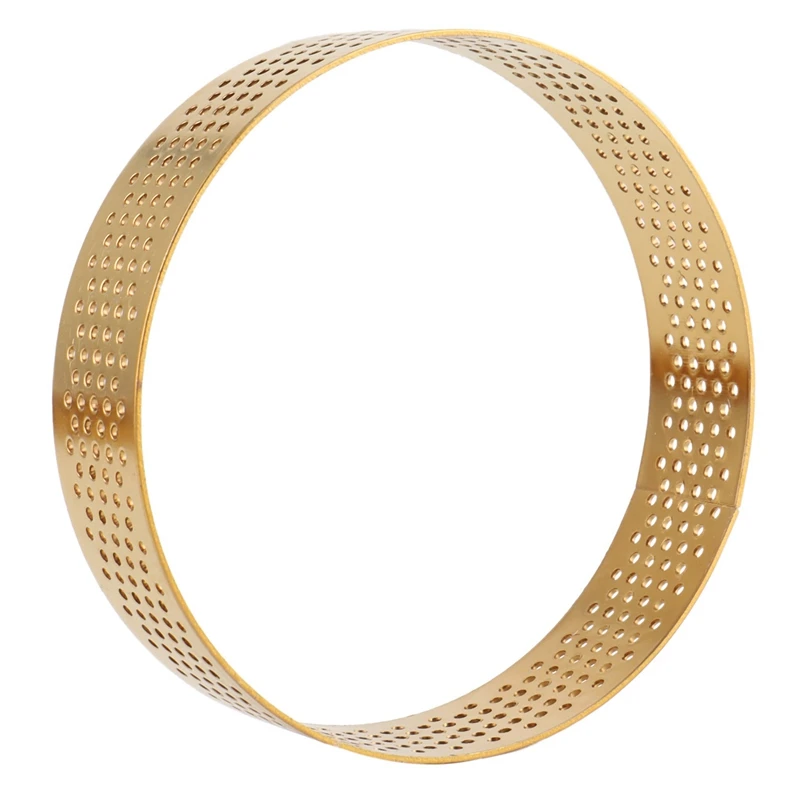 

Circular Tart Ring Porous Tart Ring Bottom Tower Pie Cake Mould Baking Tools Heat-Resistant Perforated Cake Mousse Ring