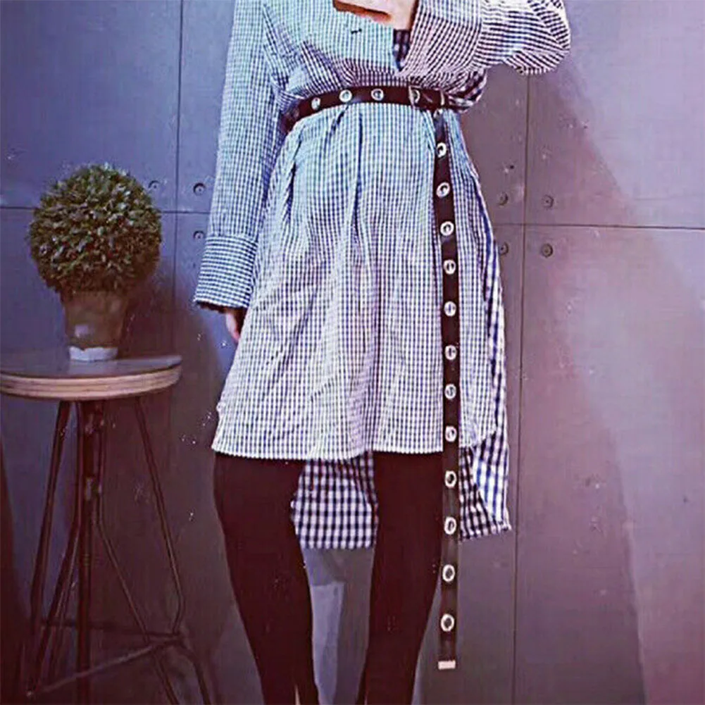 Ремень в стиле Харадзюку для мужчин и женщин дизайнерский широкий брезентовый