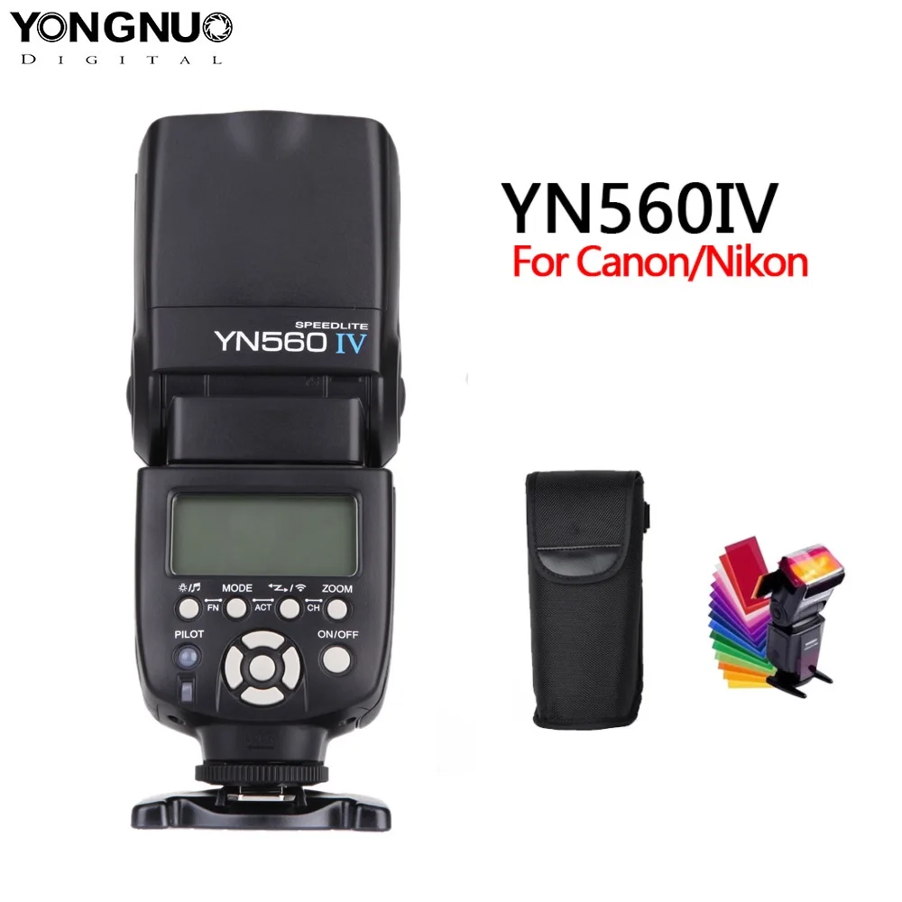Yongnuo YN560 iv YN560IV 2,4 ГГц Беспроводная вспышка Speedlite трансивер Интегрированный для Canon Nikon Olympus Pentax sony камера