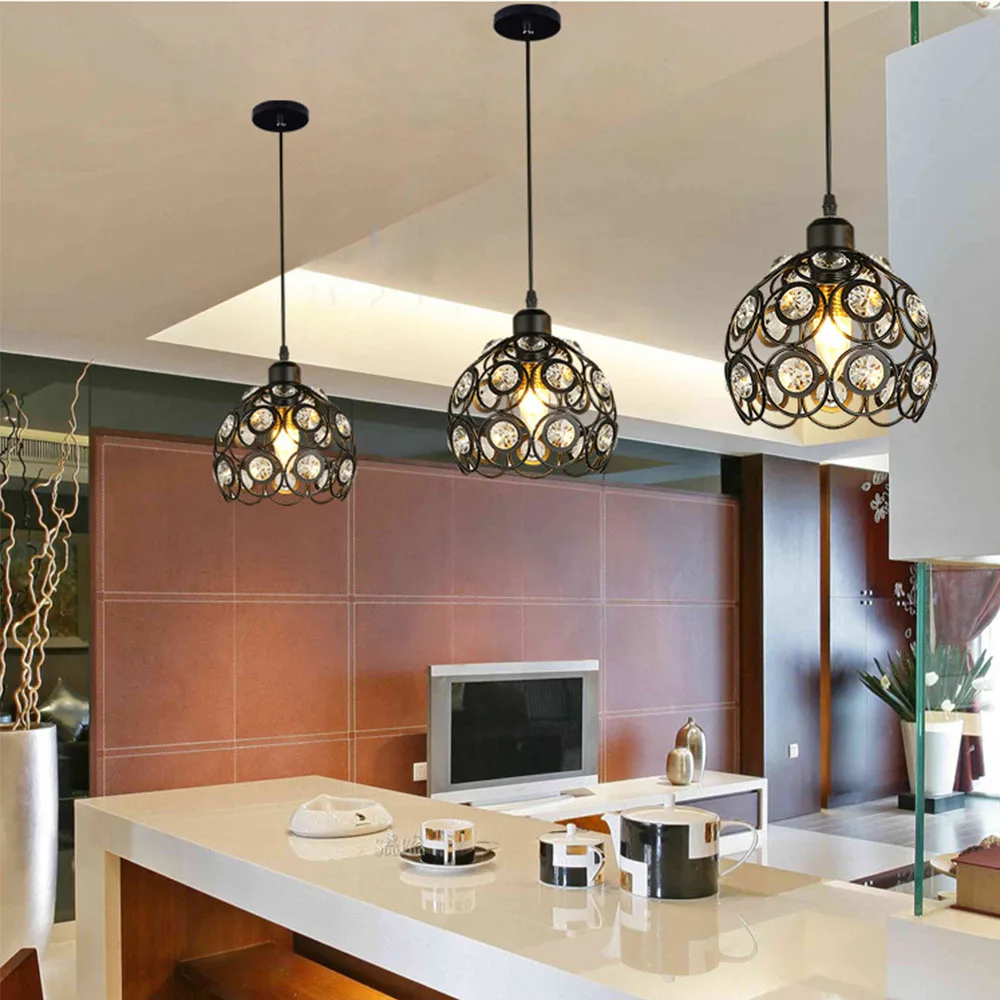 Современная элегантная Подвесная лампа хрустальная люстра в скандинавском