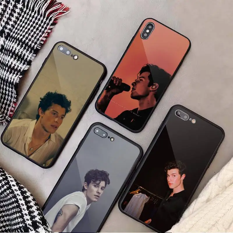 

Canadian singer Shawn Mendes Phone Case Tempered glass For iphone 6 7 8 plus X XS XR 11 12 13 PRO MAX mini