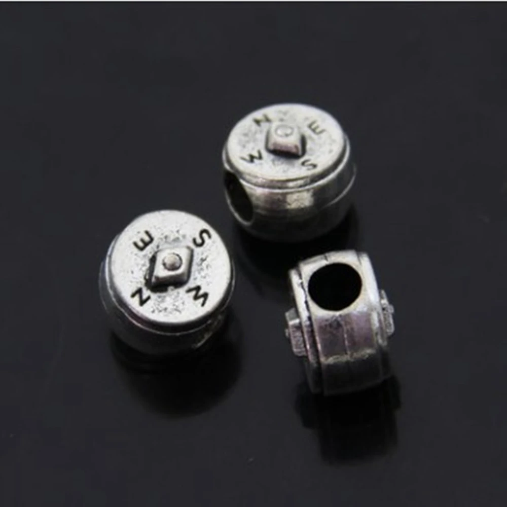 

Jewelry Findings Components Compass Big Hole Bead 11x12mm 4pcs