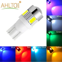 1pcs t10 w5w 5630 6 led automatic 3w turn signal light interior lens projector solid aluminum bulbs side marker parking lights