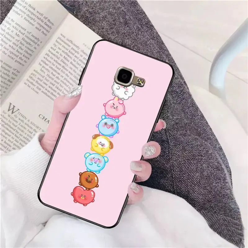 

YNDFCNB Cartoon Cute BT21 Phone Case for Samsung A51 01 50 71 21S 70 10 31 40 30 20E 11 A7 2018